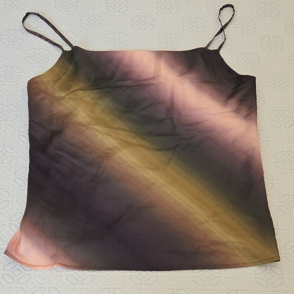 Greylin Pink and Yellow Fitted Camisole